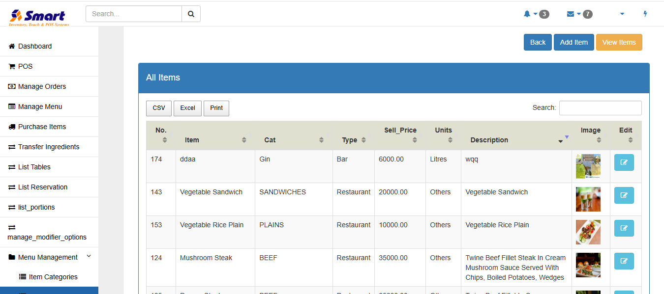 Bar & Restaurant POS Management Software
