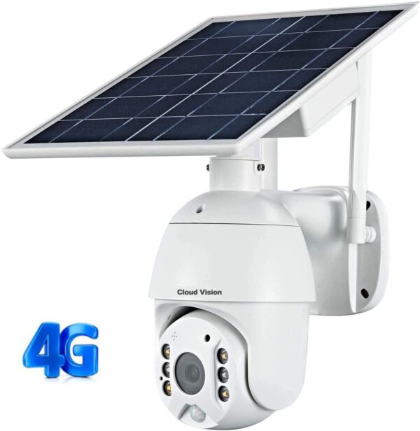 Wireless Security Camera Outdoor with Cellular/LTE/4G Network Solar Battery